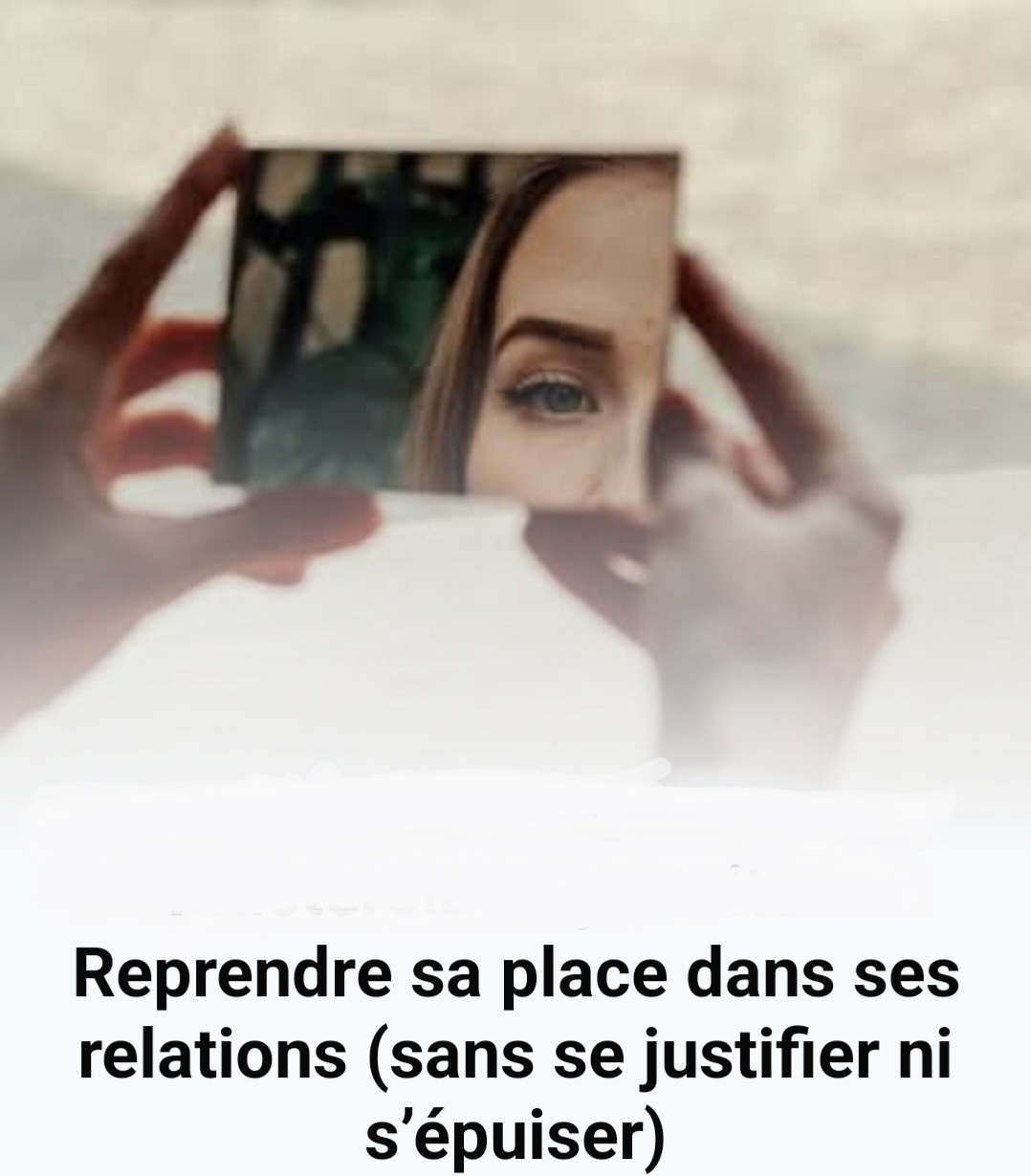 visuel reprendre ma place